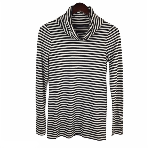 Loft Women’s Cowl Neck Striped Pull Over Top Size XS - Picture 1 of 10